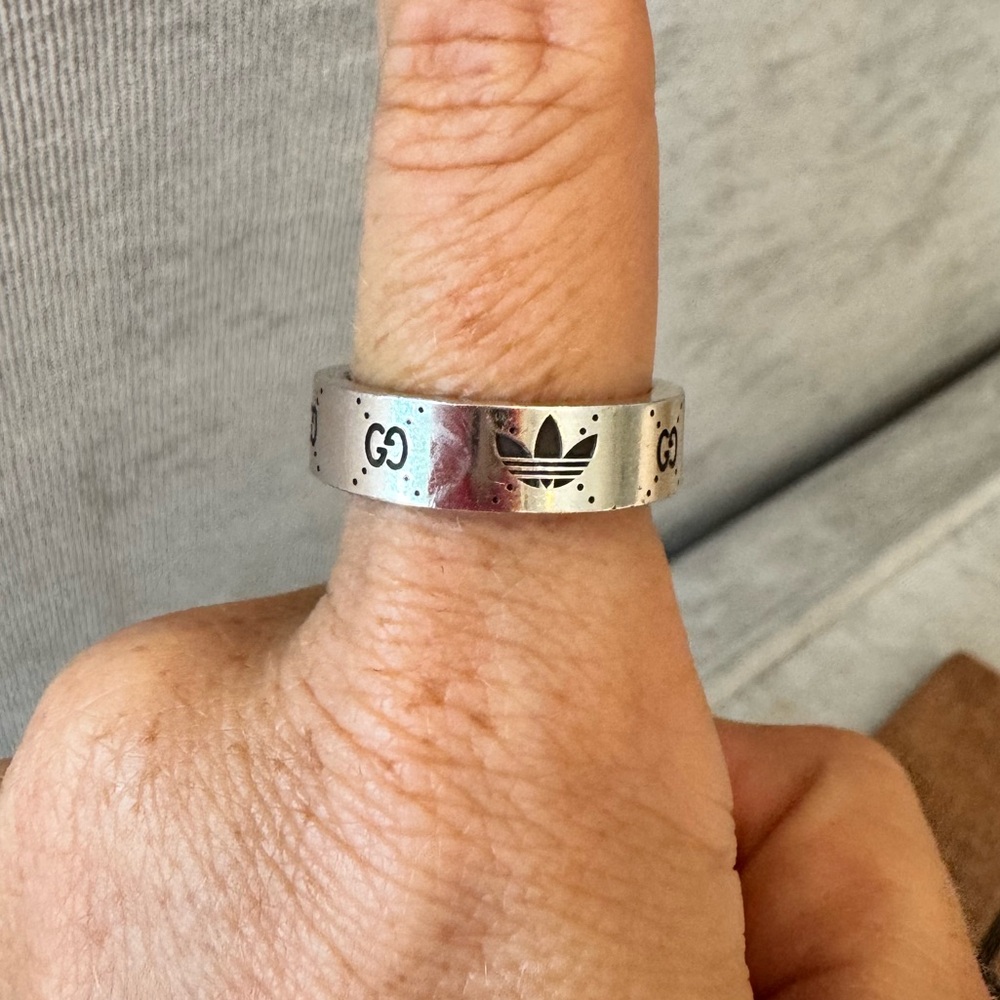 Gucci x Adidas Silver Ring size 20 US 9 - Picture 7 of 7